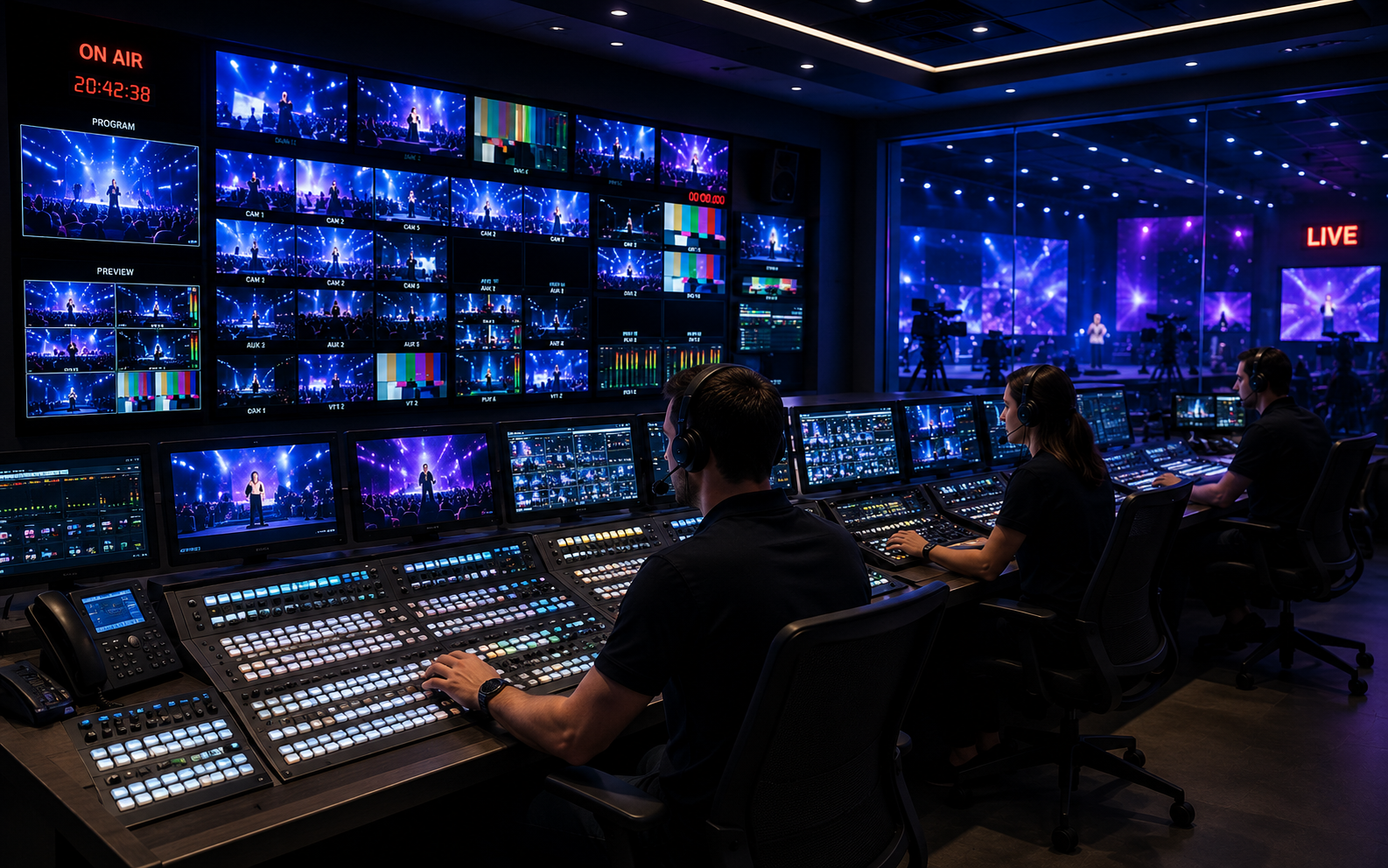 AtechMedia professional broadcast and livestreaming production system