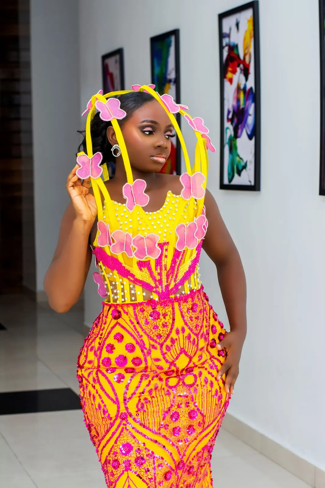 Professional colourful portrait photographed by AtechMedia in Nigeria