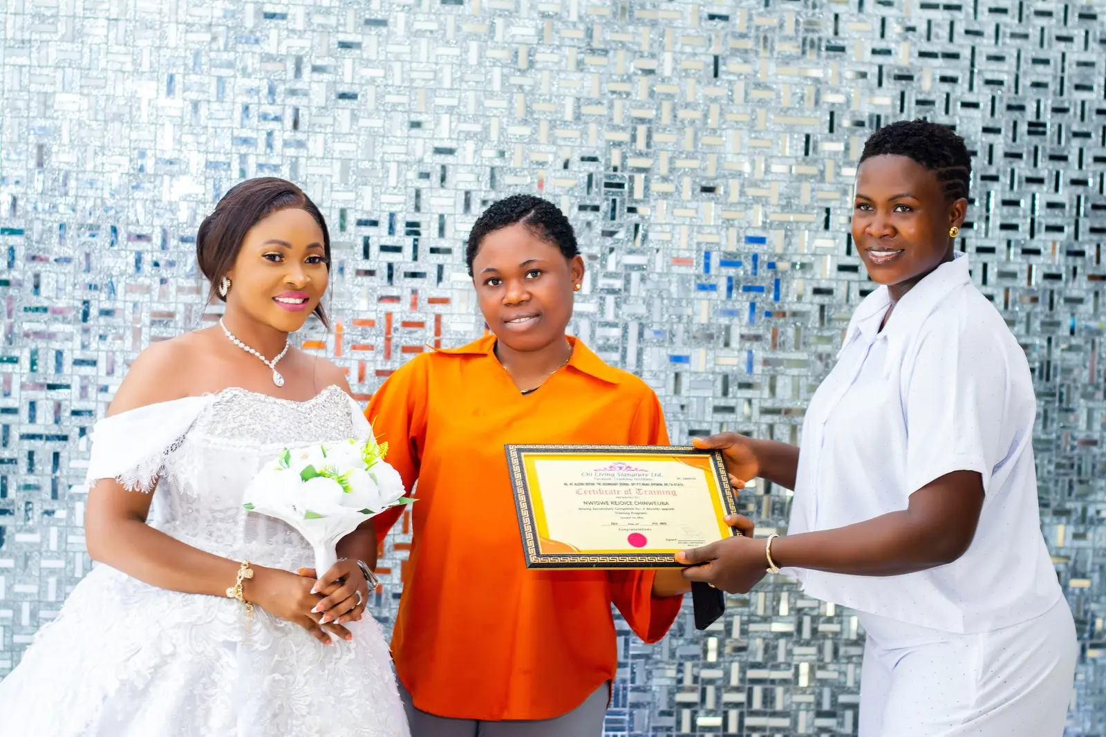 Event presentation and recognition photograph